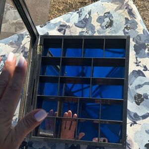 Mirrored Trinket Box w/glass door
